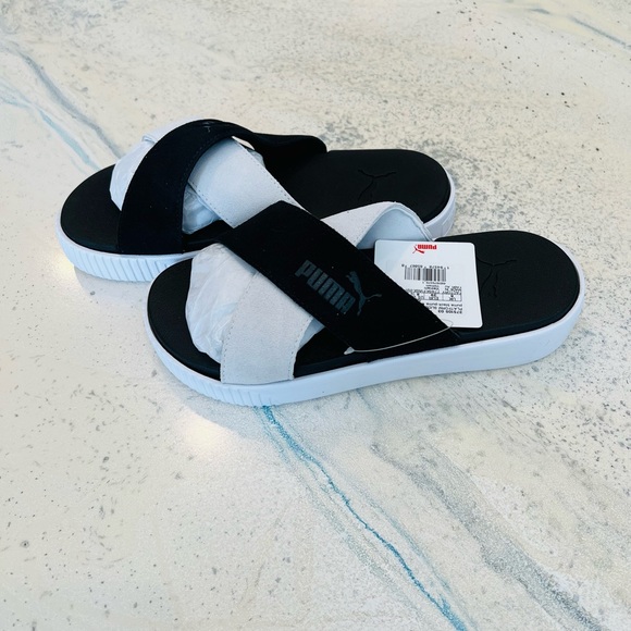 WOMEN’S PLATFORM SLIDE SUEDE 375105 03 - Picture 2 of 6